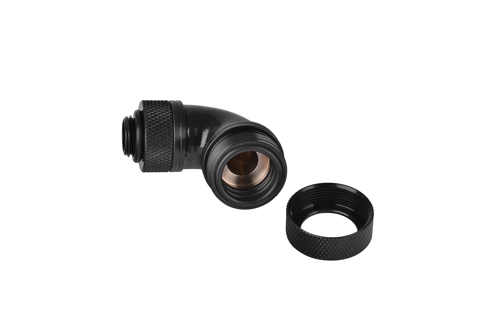 Pacific Black G1/4 90 Degree Fitting, PETG 16mm 5/8 OD Tube, CL-W097-CA00BL-A
