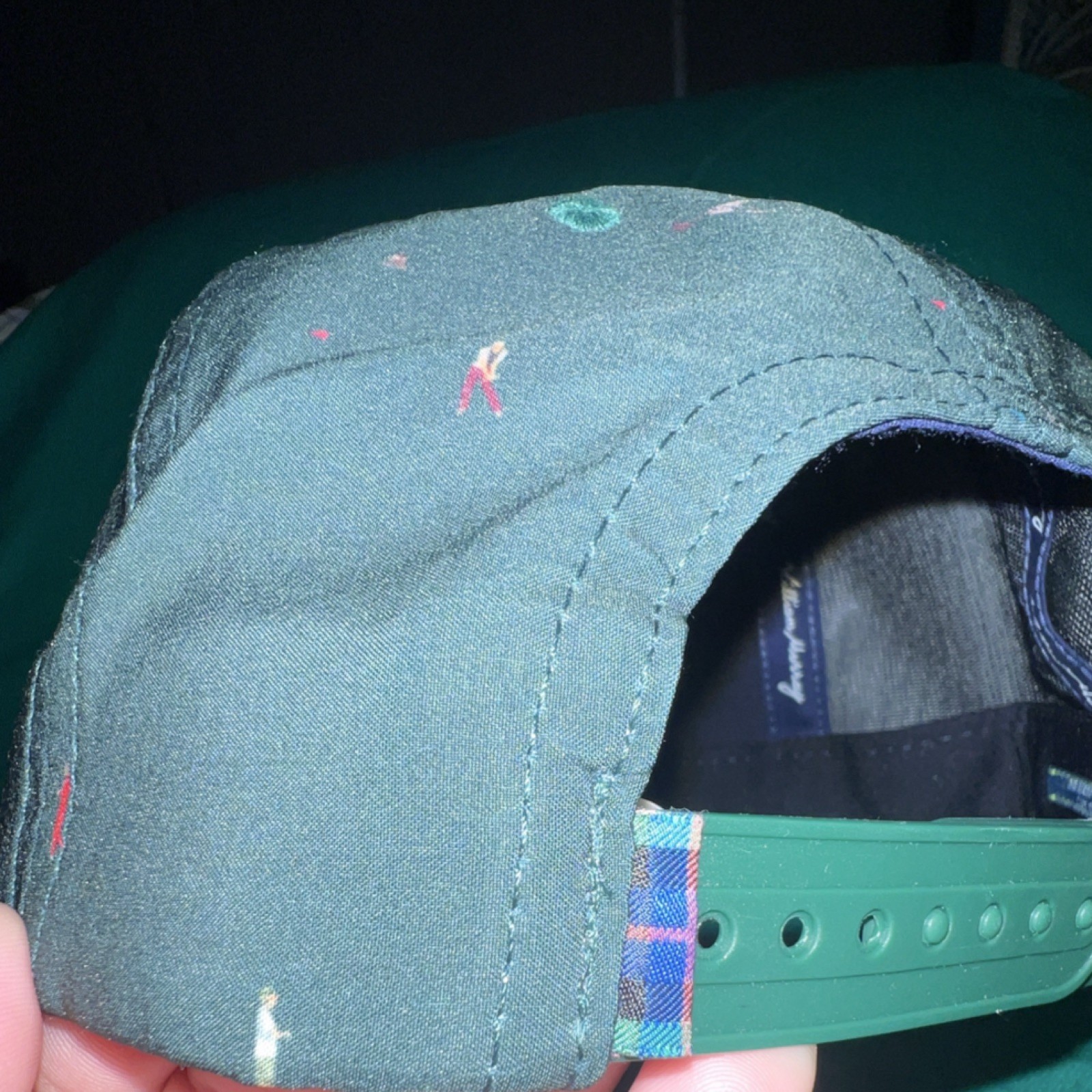 William Murray Adjustable Green Golf Hat Lightweight Embroidered Logo