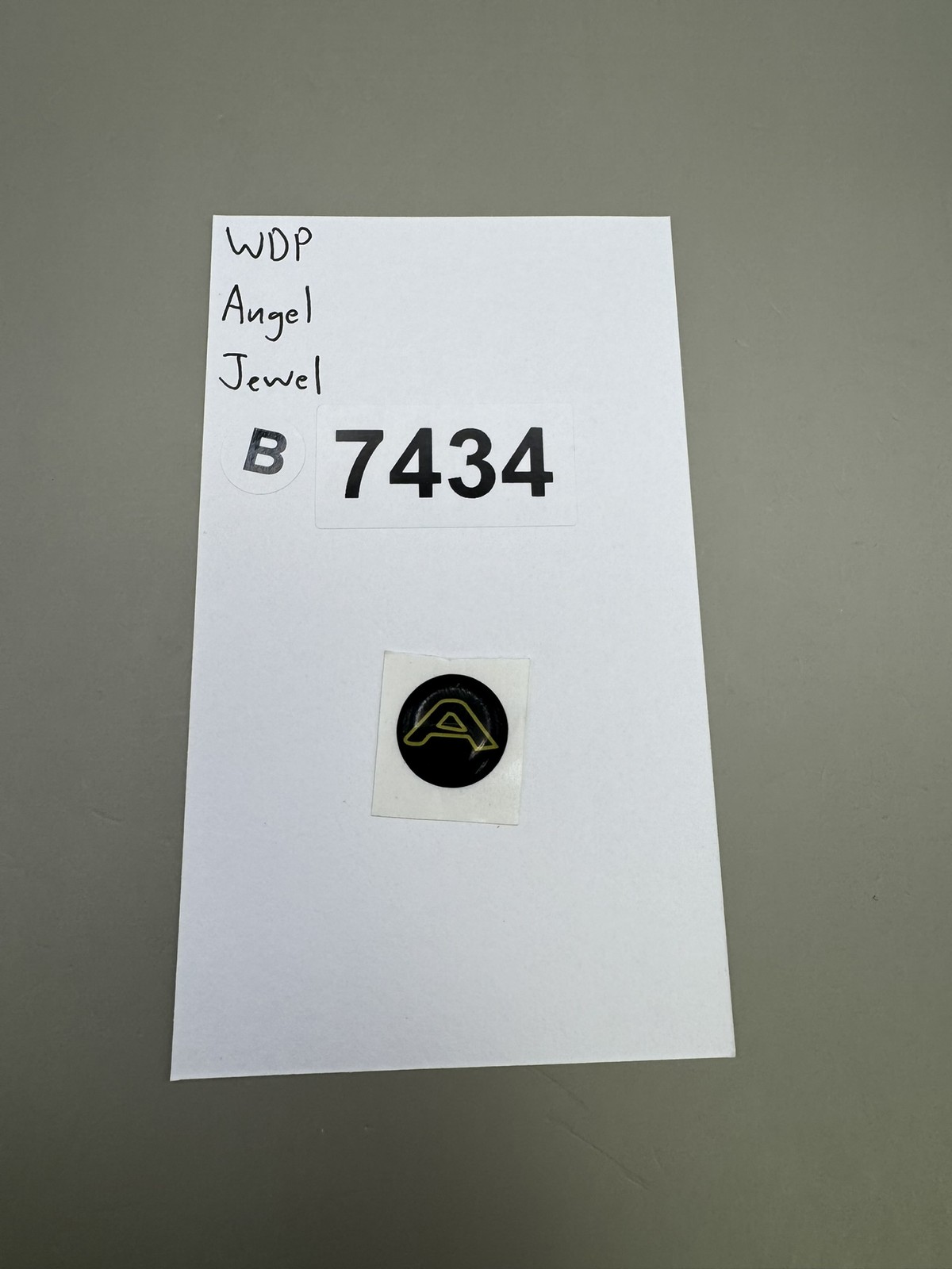 WDP Angel Jewel Logo Sticker Black Gold