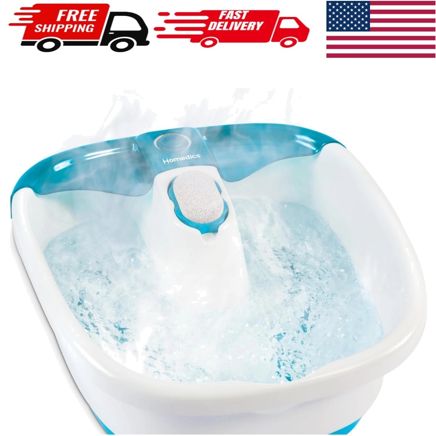 Bubble Mate Foot Spa - Toe Touch Control & Invigorating Bubbles for Relaxation