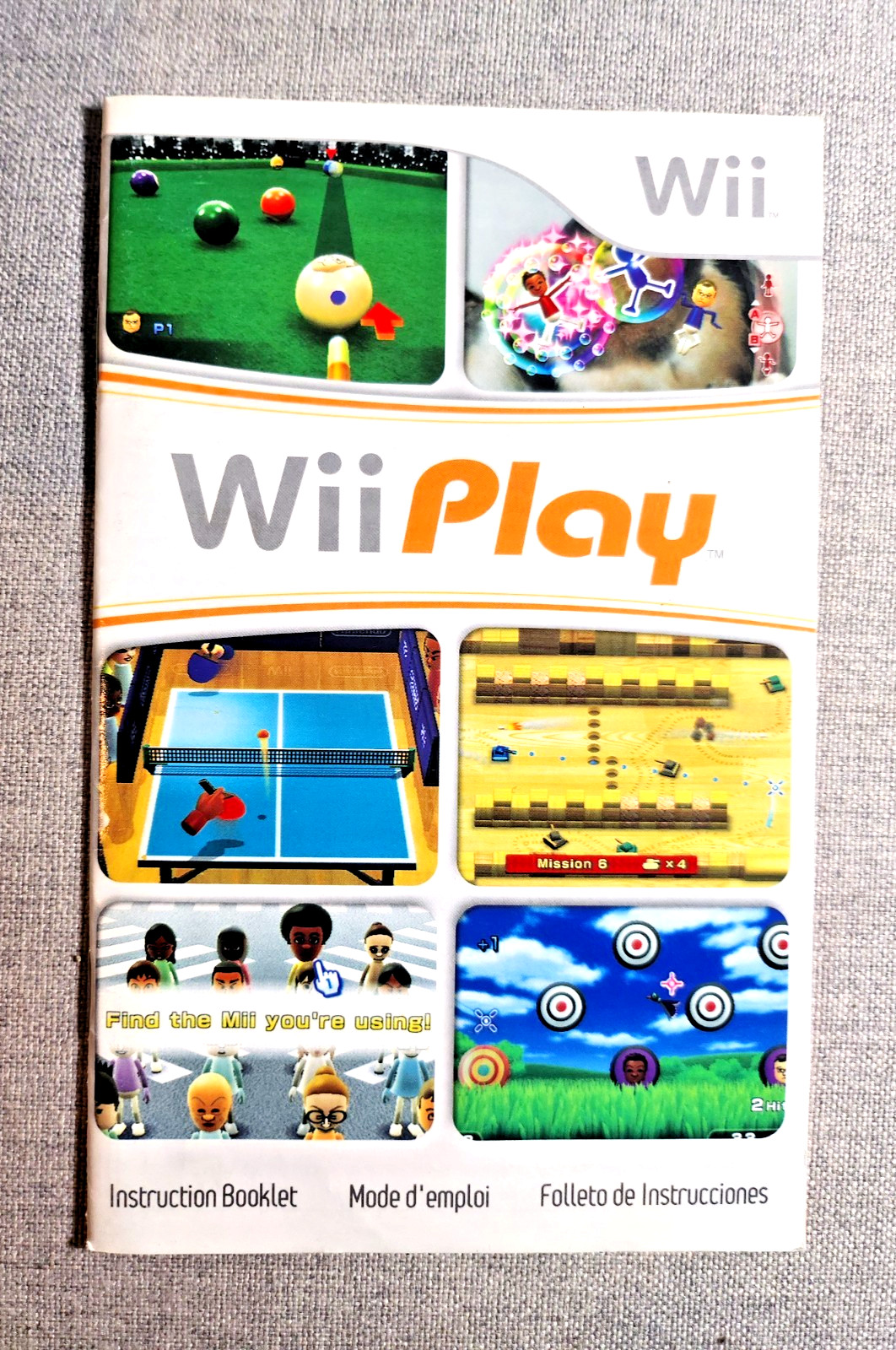 Wii Play Instruction Manual Only - Nintendo Wii