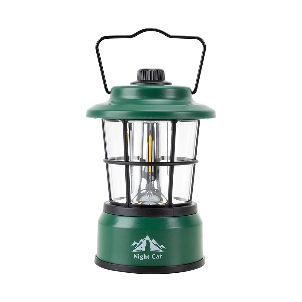 Night Cat LED Camping Lantern Battery Powered Lantern Stepless Dimming Switch