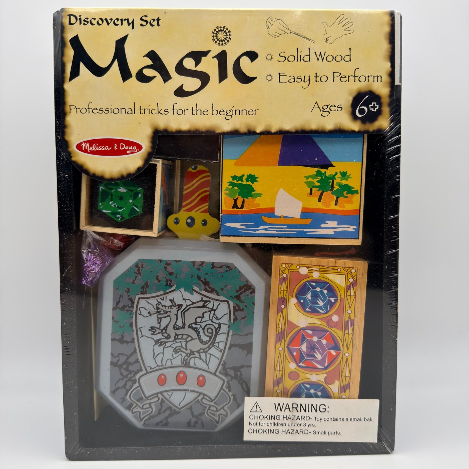 Melissa & Doug Magic Discovery Set Professional Tricks Solid Wood #1280 Magician