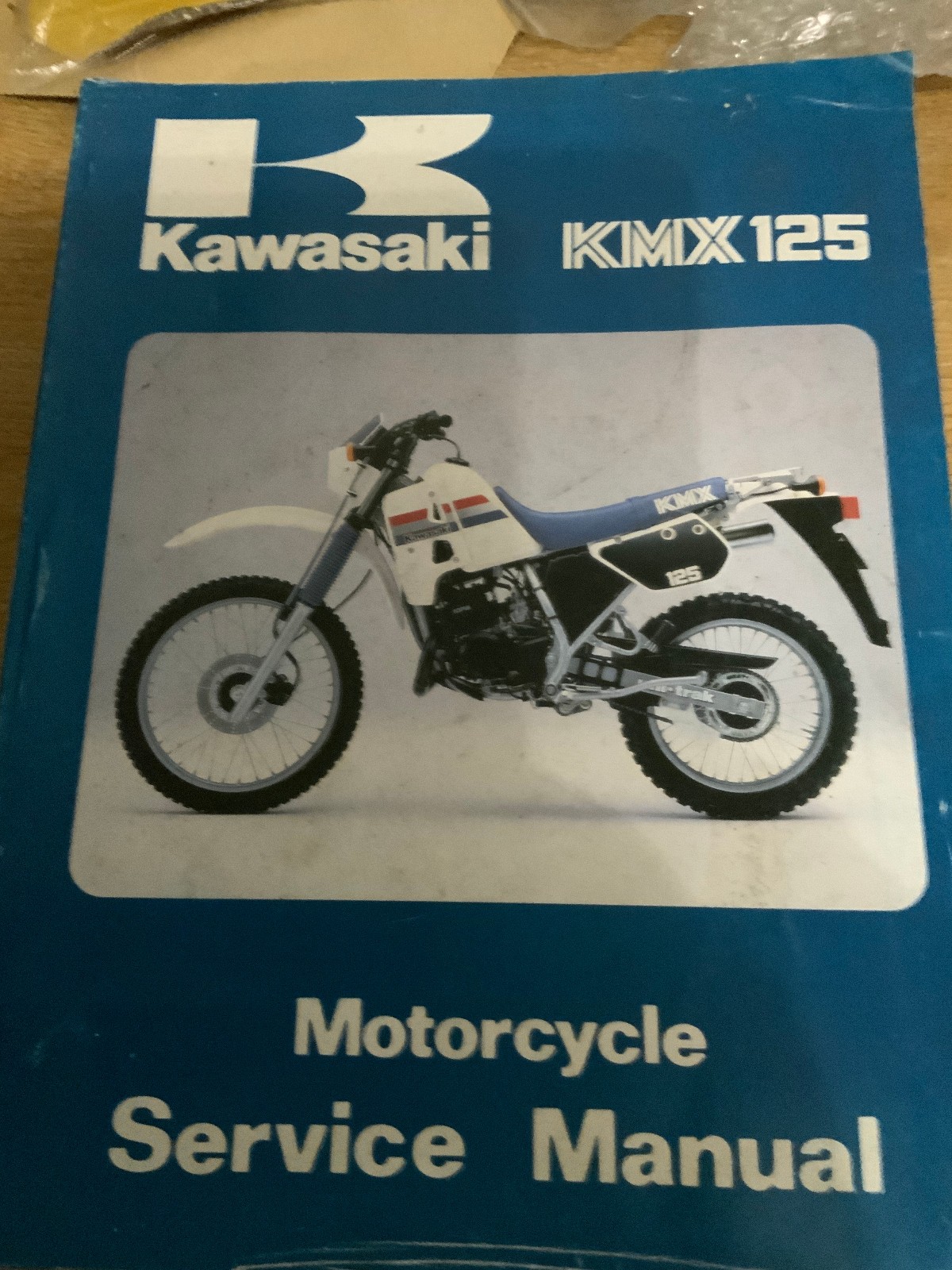 GENUINE KAWASAKI KMX125 WORKSHOP SERVICE MANUAL  NEW OLD STOCK