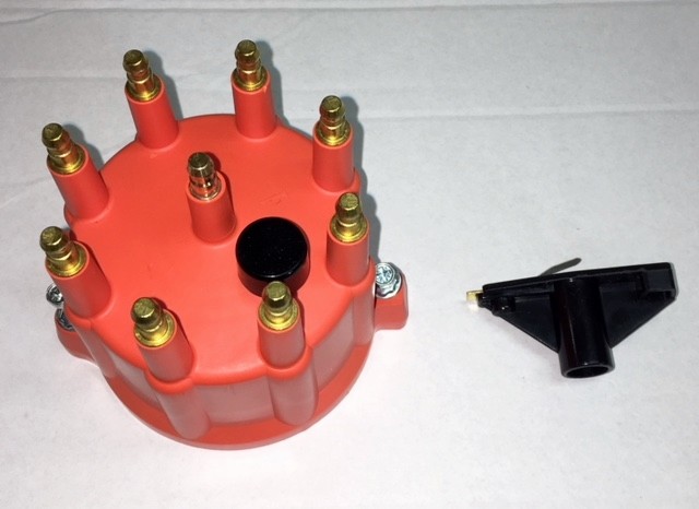 DODGE TRUCK 5.2 5.9 PREMIUM DISTRIBUTOR CAP + ROTOR ORANGE BRASS - MADE IN USA