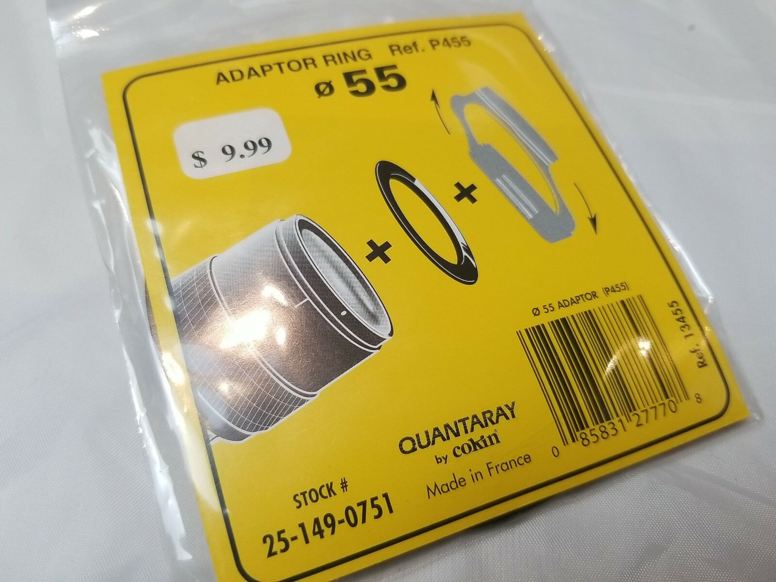 Quantaray By Cokin Adaptor Ring P Series 55 P455