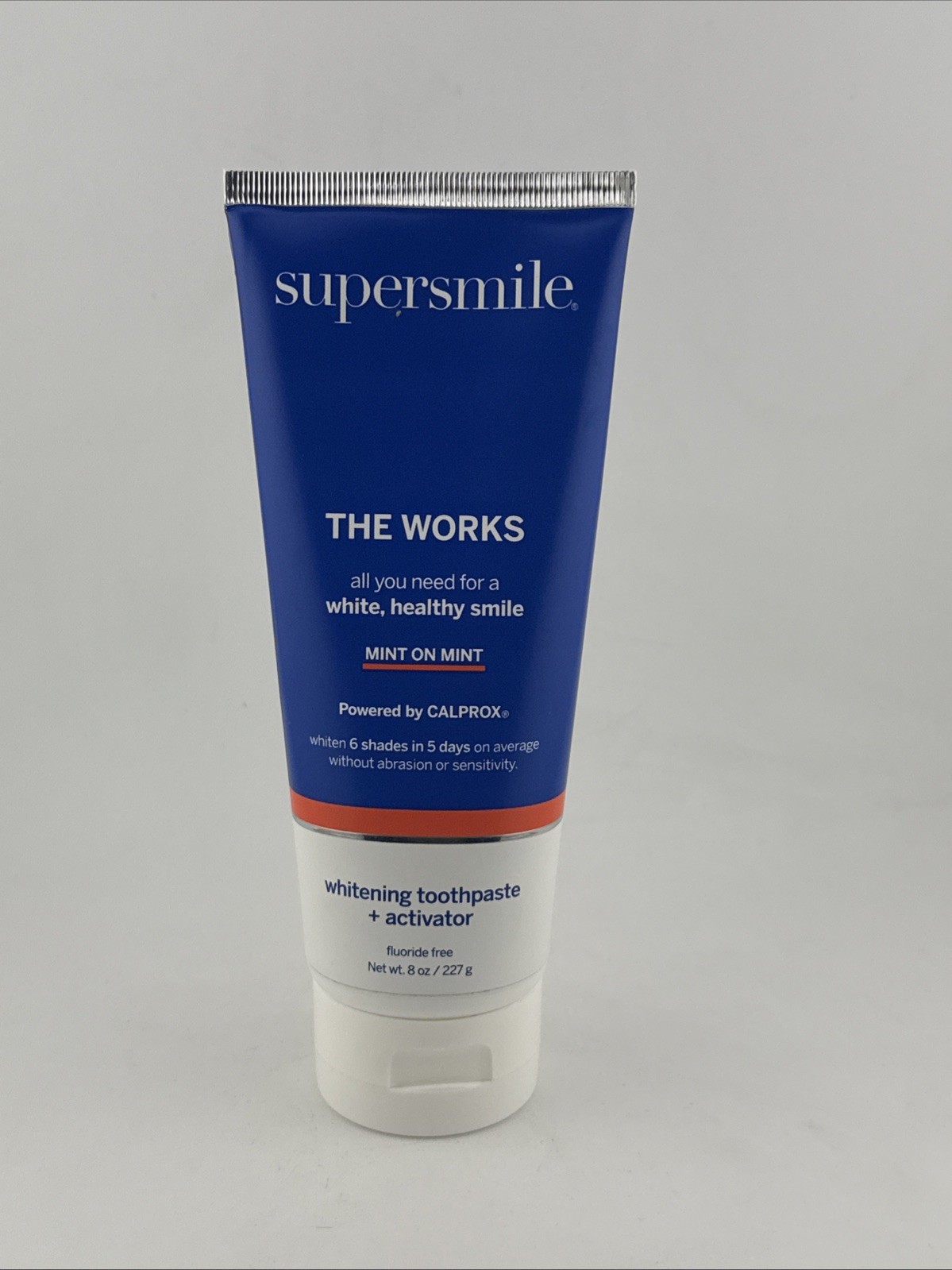 Supersmile The Works Whitening Toothpaste+activator Mint on Mint 8oz New Sealed