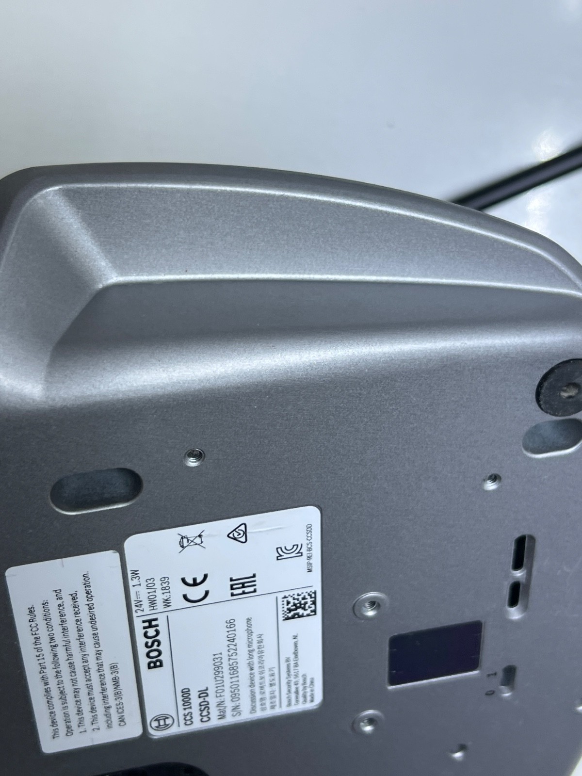 Bosch CCS 1000D CCSD-DL Compact Discussion Device With Long Microphone