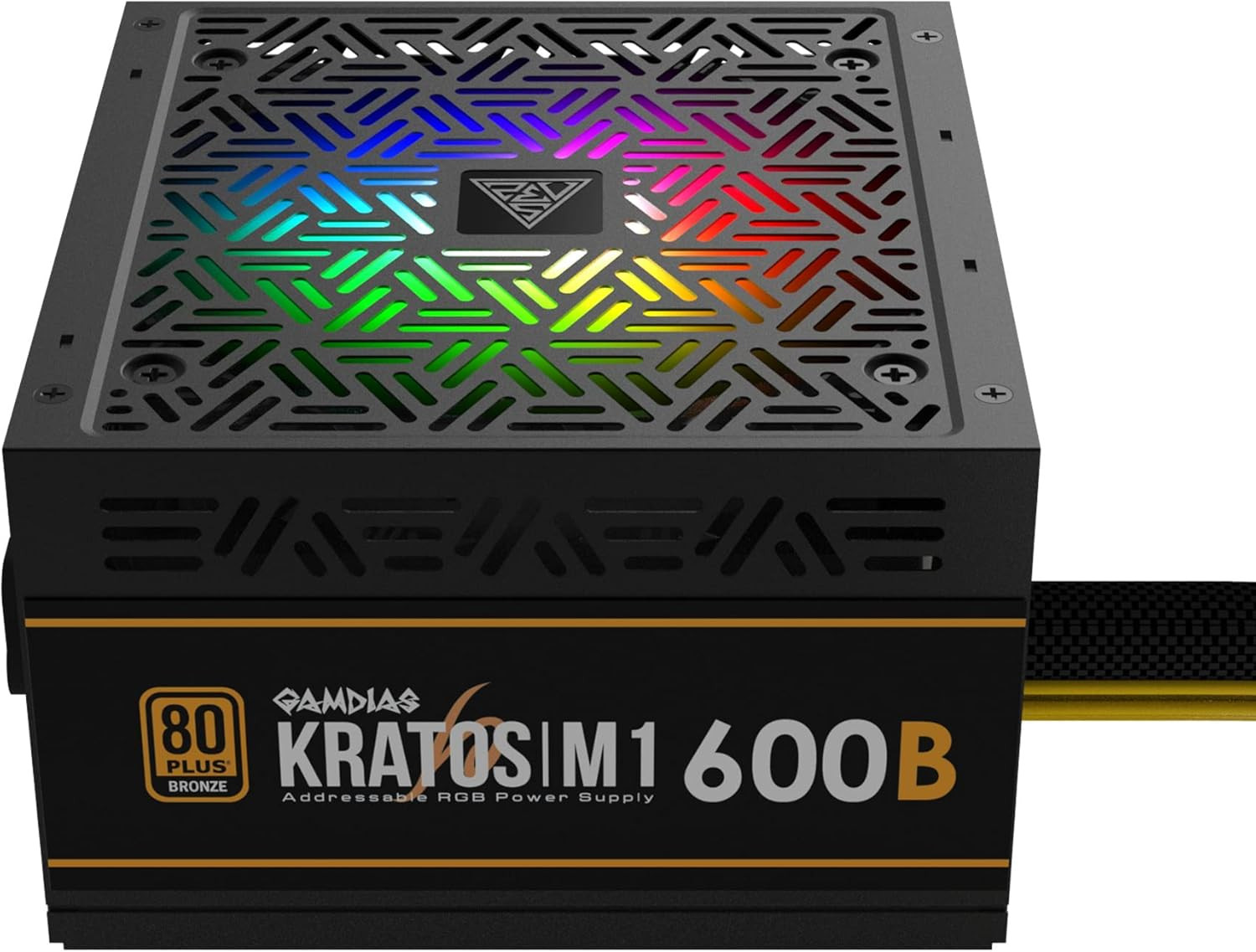 600W Bronze PSU, RGB Gaming PC Power Supplies 600W 80 plus Bronze Certified 600