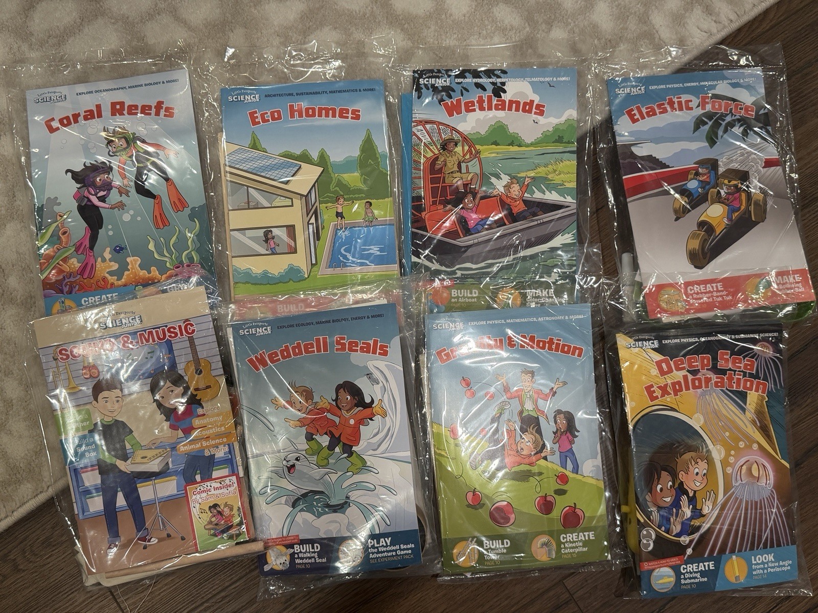 New 8 Little Passports Science Junior kits STEM