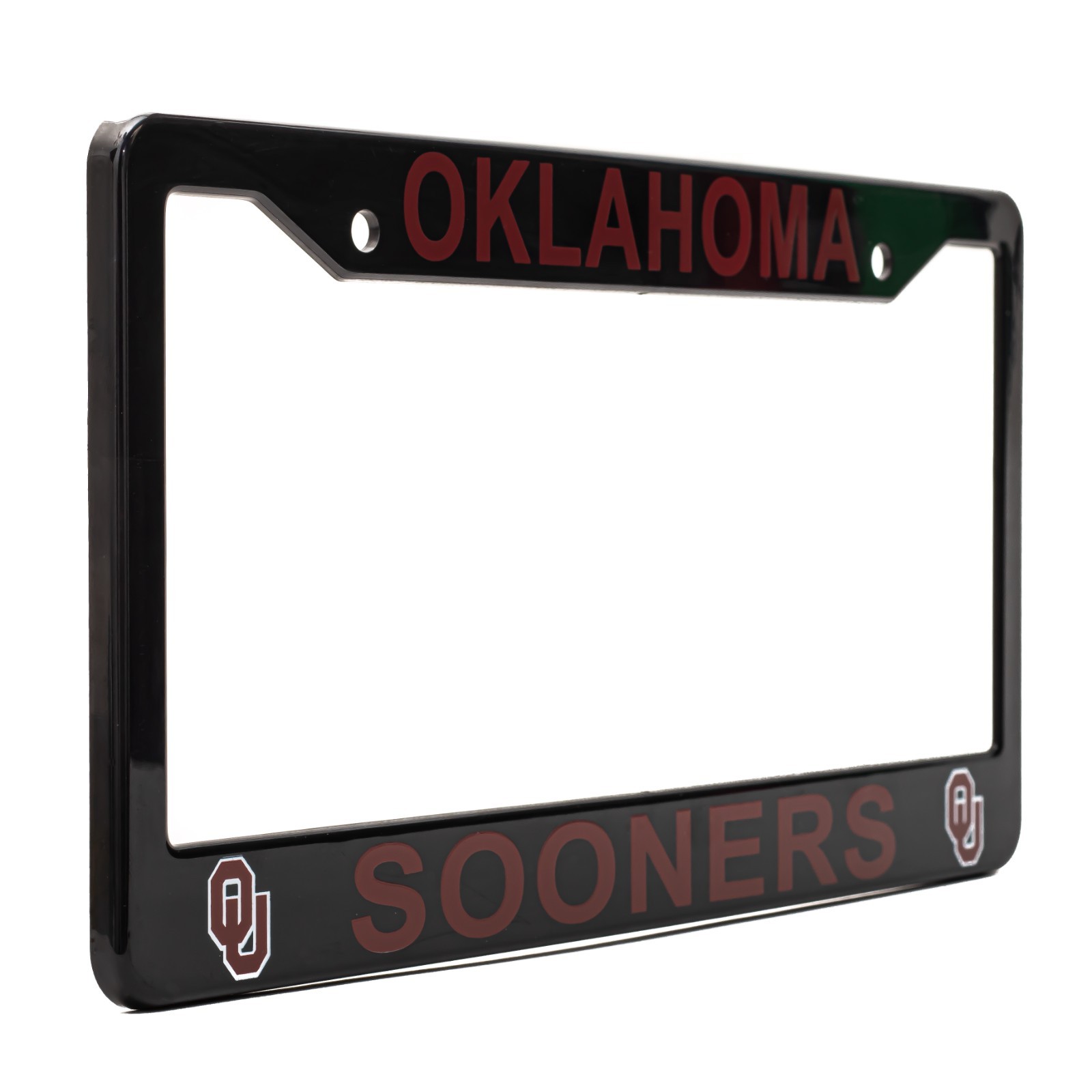 Oklahoma Sooners License Plate Frame Cover - Black - EliteAuto3K