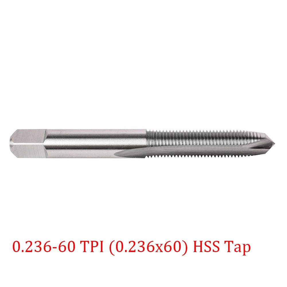 0.236-60 for tpi (0.236x60) HSS Tap With Case - Grip Bushings And More New