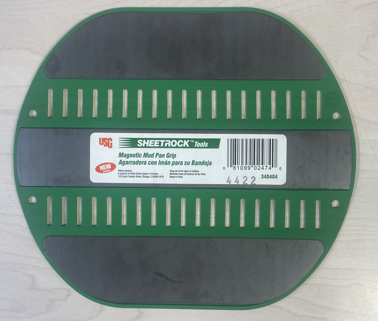 USG Sheetrock Tools Magnetic Mud Pan Grip - Fits All Steel Mud Pans- NEW