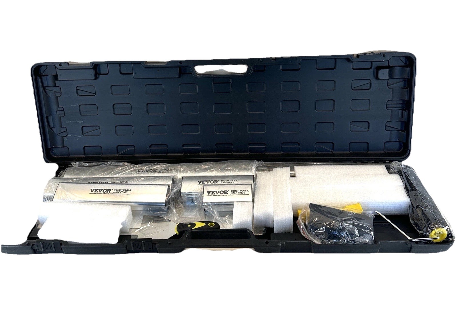 Vevor Drywall Skimming Blade Set W/ 5  Blades & 34-81 in Telescoping Handle