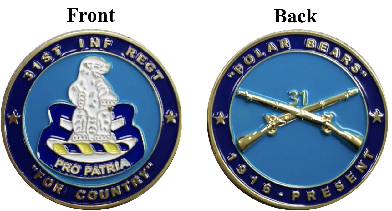 31st Inf. Regt. Collector Coin