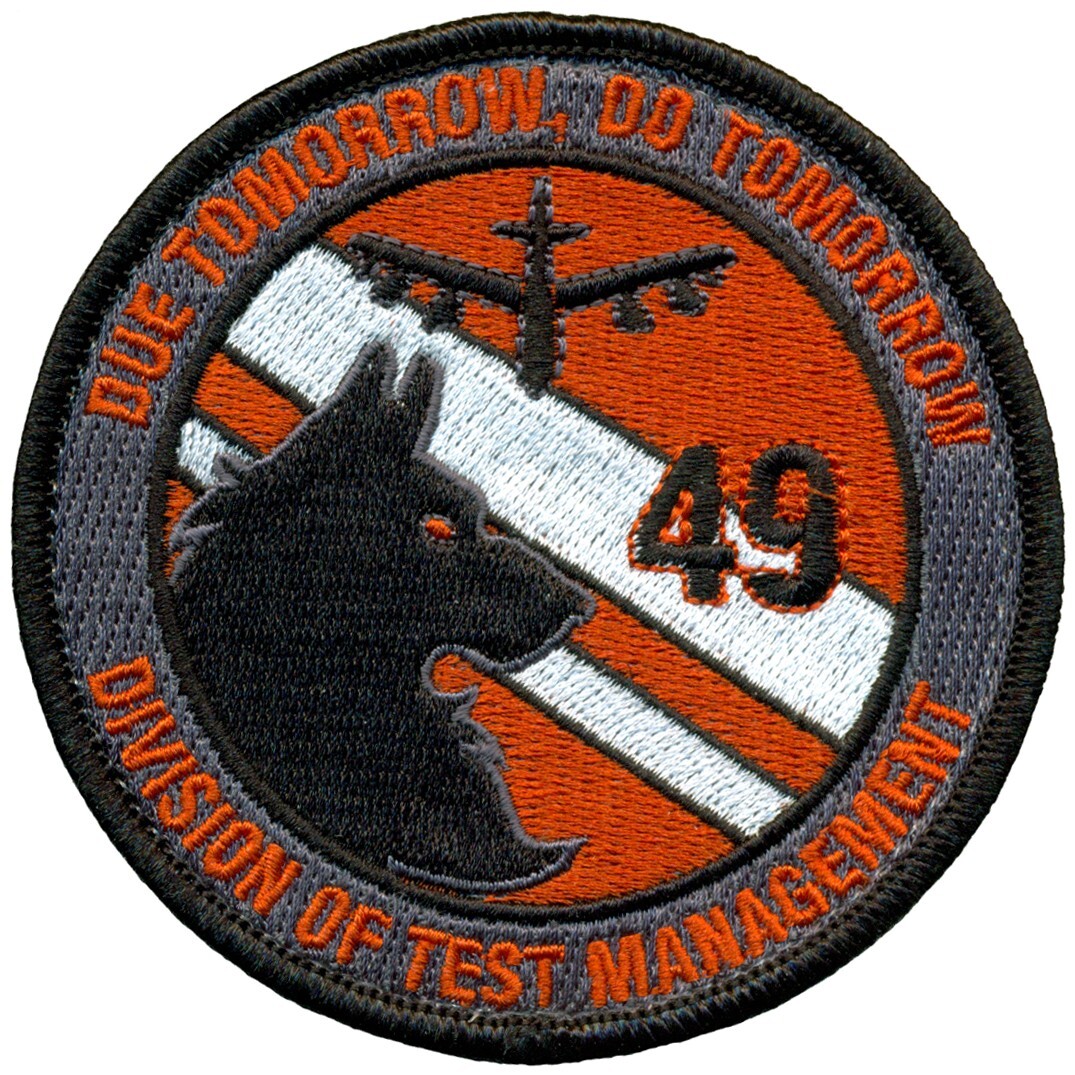 USAF 49th TEST & EVALUATION SQUADRON – B-52 – TEST MANAGEMET DIVISION PATCH