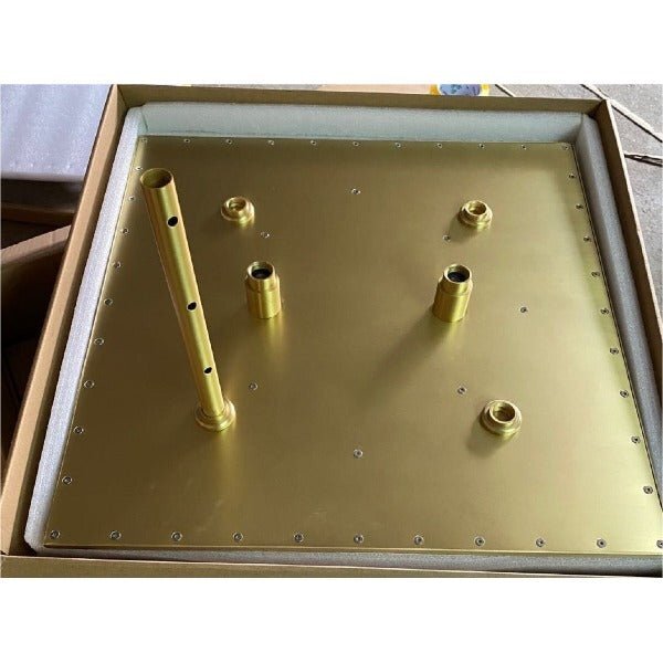 24" Square Ceiling Mount Rainfall Shower Head