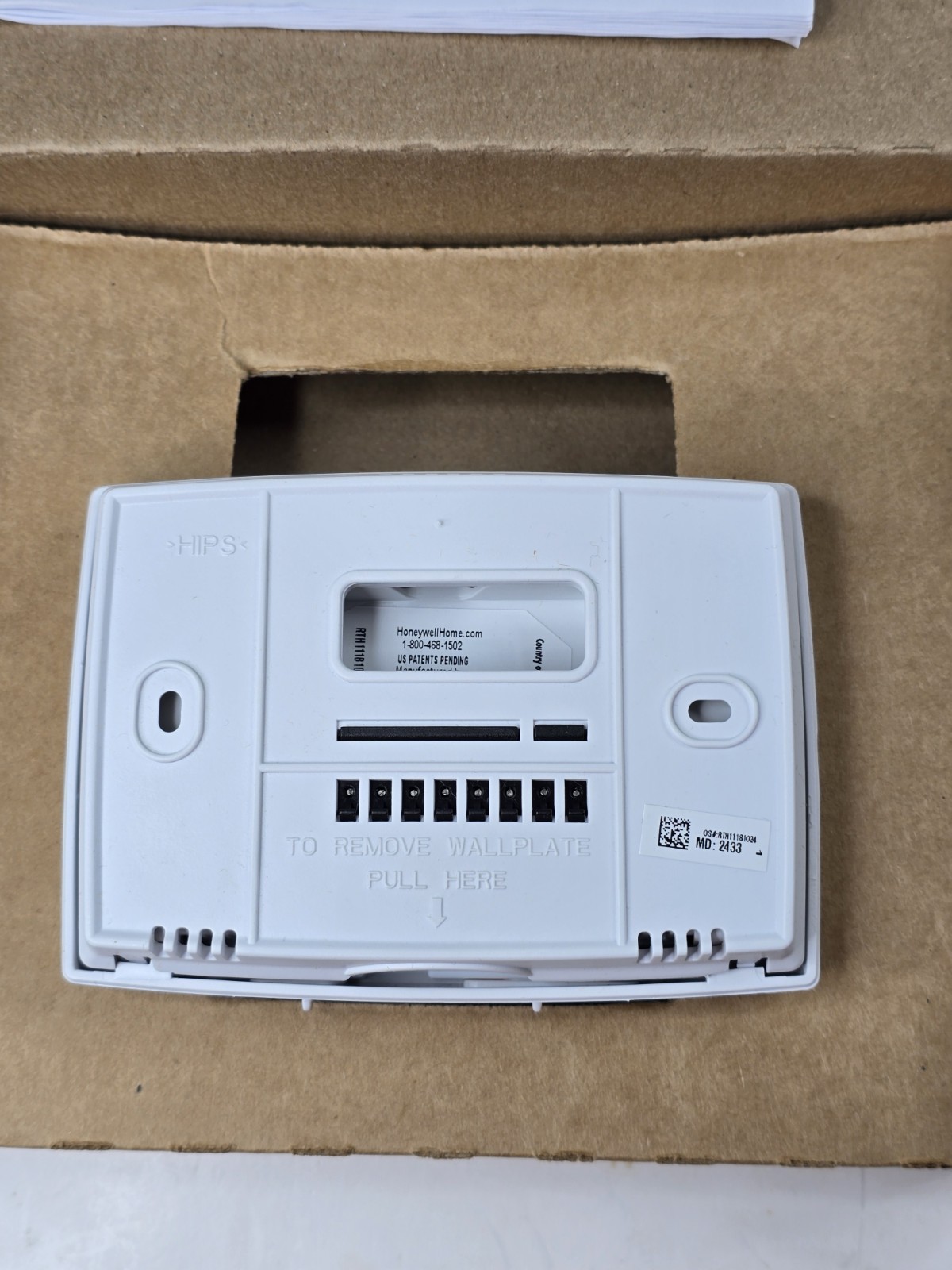 HONEYWELL HOME RTH111B HORIZONTAL NON-PROGRAMMABLE THERMOSTAT