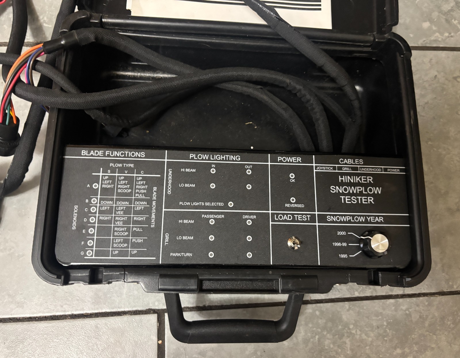 HINIKER SNOW PLOW ELECTRONICS TESTER SNOWBLOW Electrical System Tester