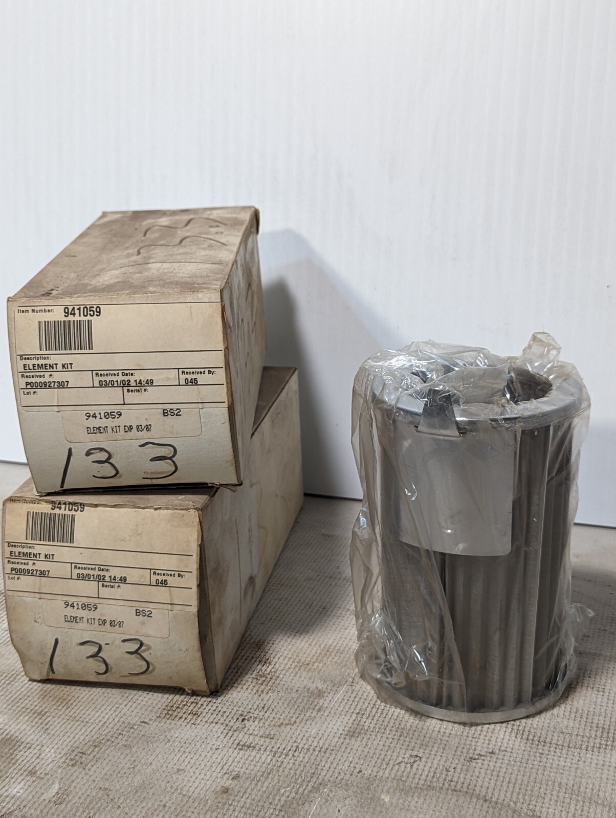 Lot of 2 Parker Hydraulic Filter Elements 941059