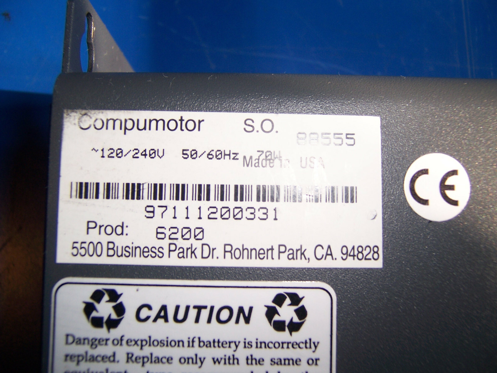 12310 Parker 6200 compumotor 2-axis indexer