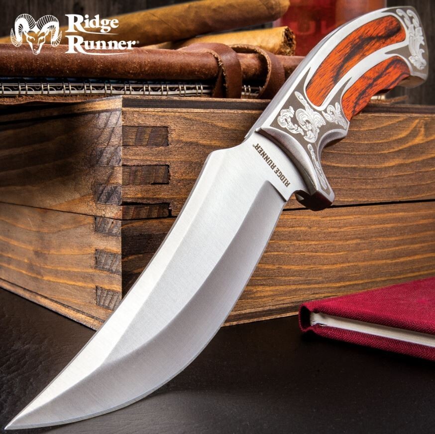 Ridge Runner Executive Wooden Fixed Blade Knife | 10 " Overall Length