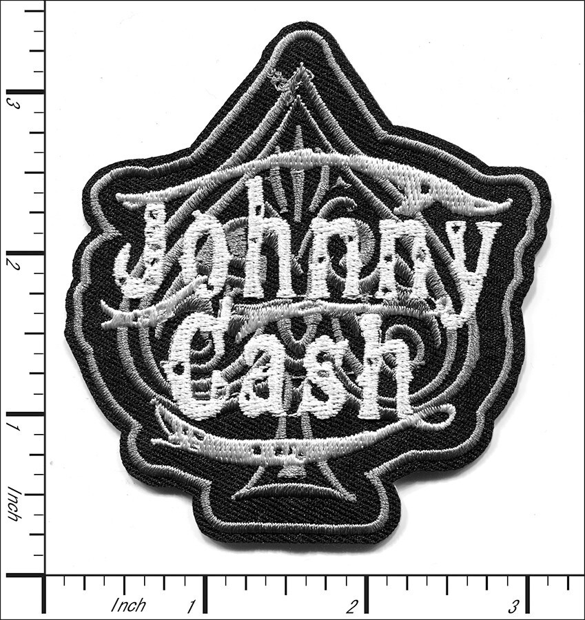 20 Pcs Embroidered Iron on patches Johnny Cash Country Music 76x81mm AP056jO3