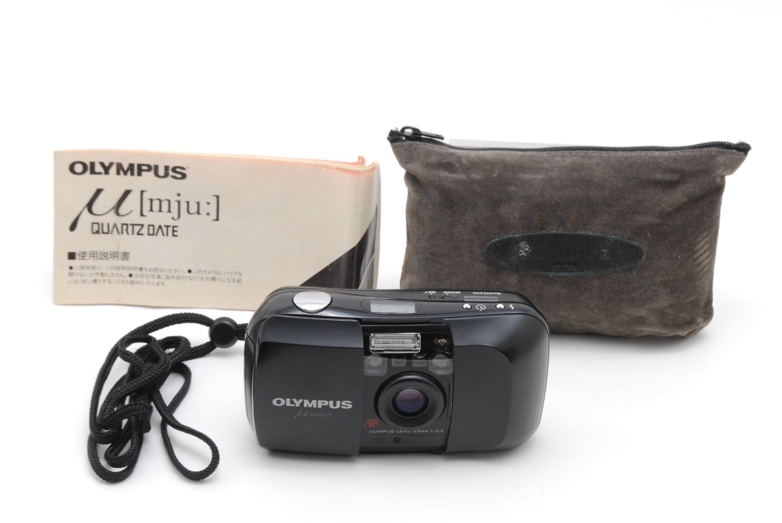 All Works! [Near MINT] Olympus μ mju 35mm Point & Shoot Film Camera From JAPAN
