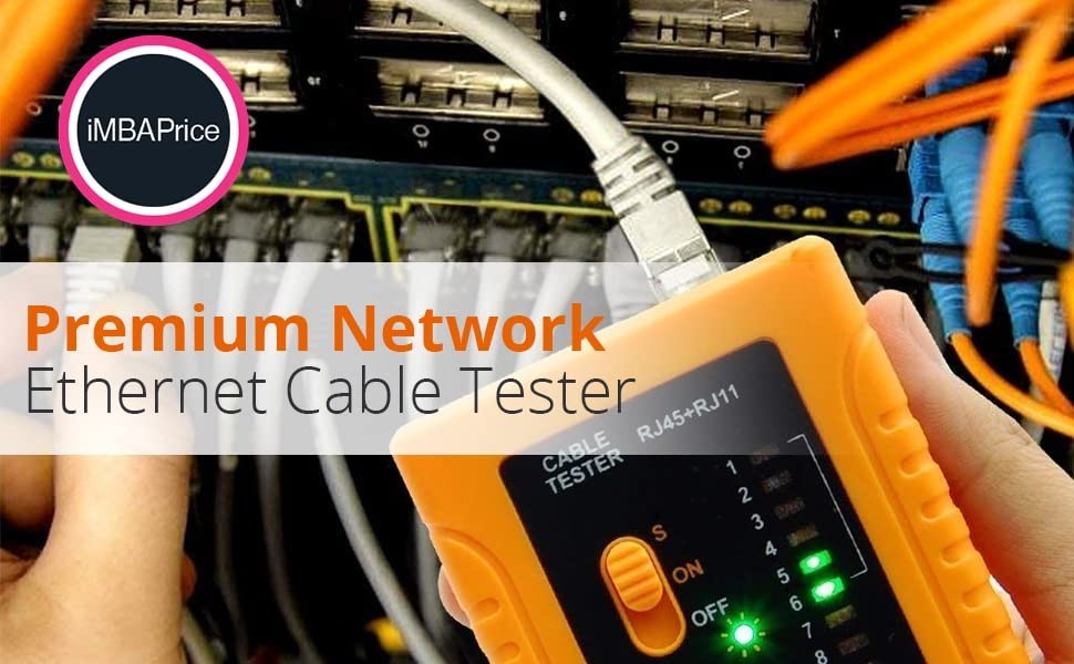 Reliable RJ45 Network Cable Tester - Automatic Circuit Testing with LED Status