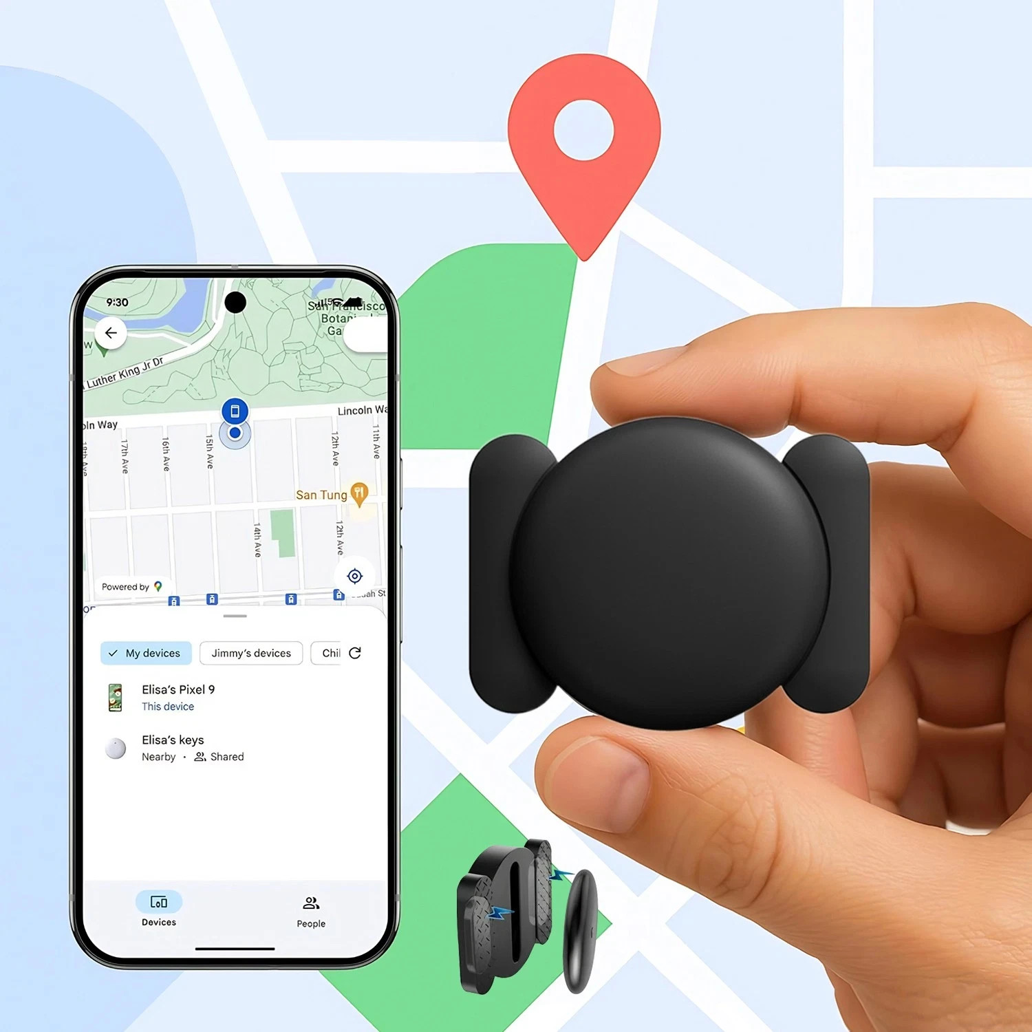 GPS Tracker for Vehicles Car Tracking Device, Mini Hidden for iPhone Android Lot