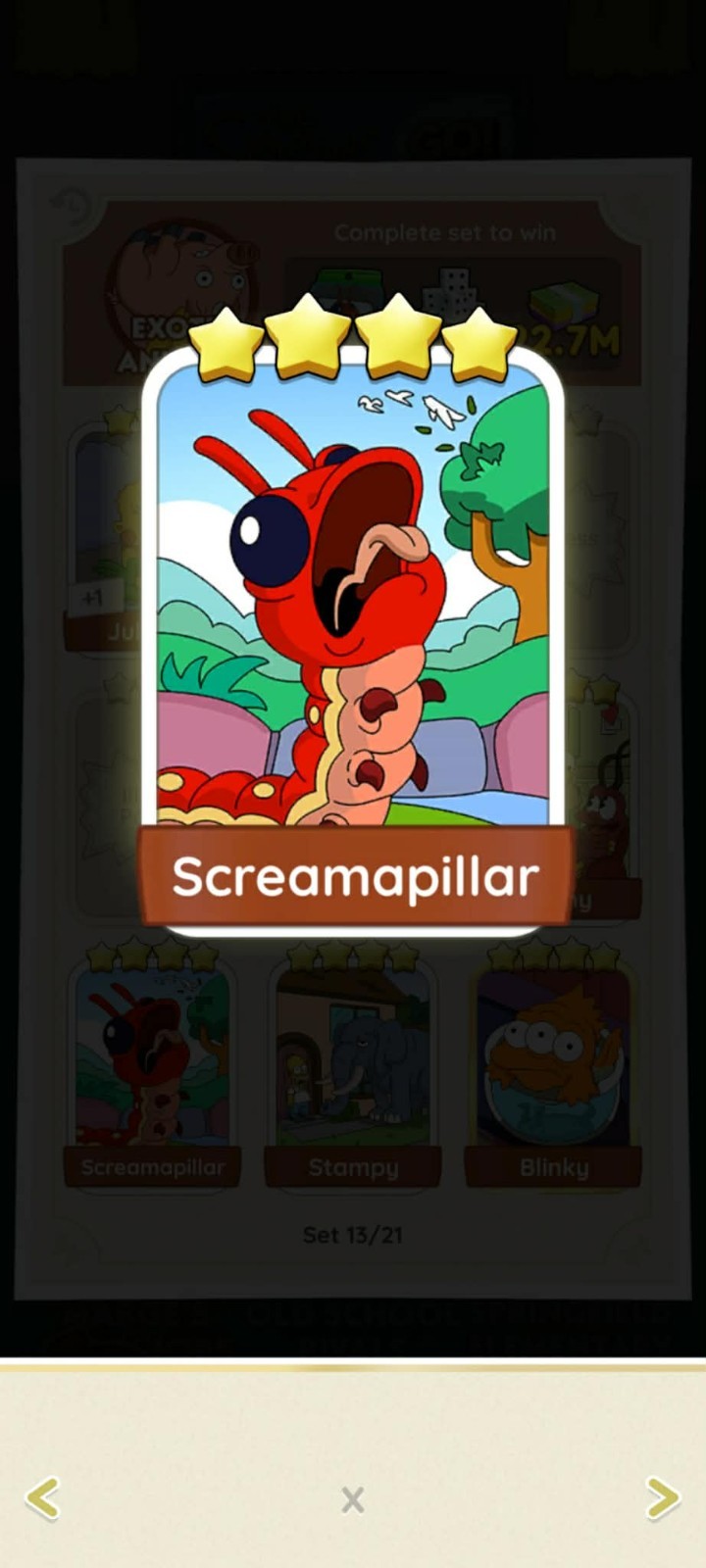 MONO GO 4⭐ STICKER WITH THE NAME OF SCREAMAPILLAR WITH🔥SUPERFAST SENDING🔥