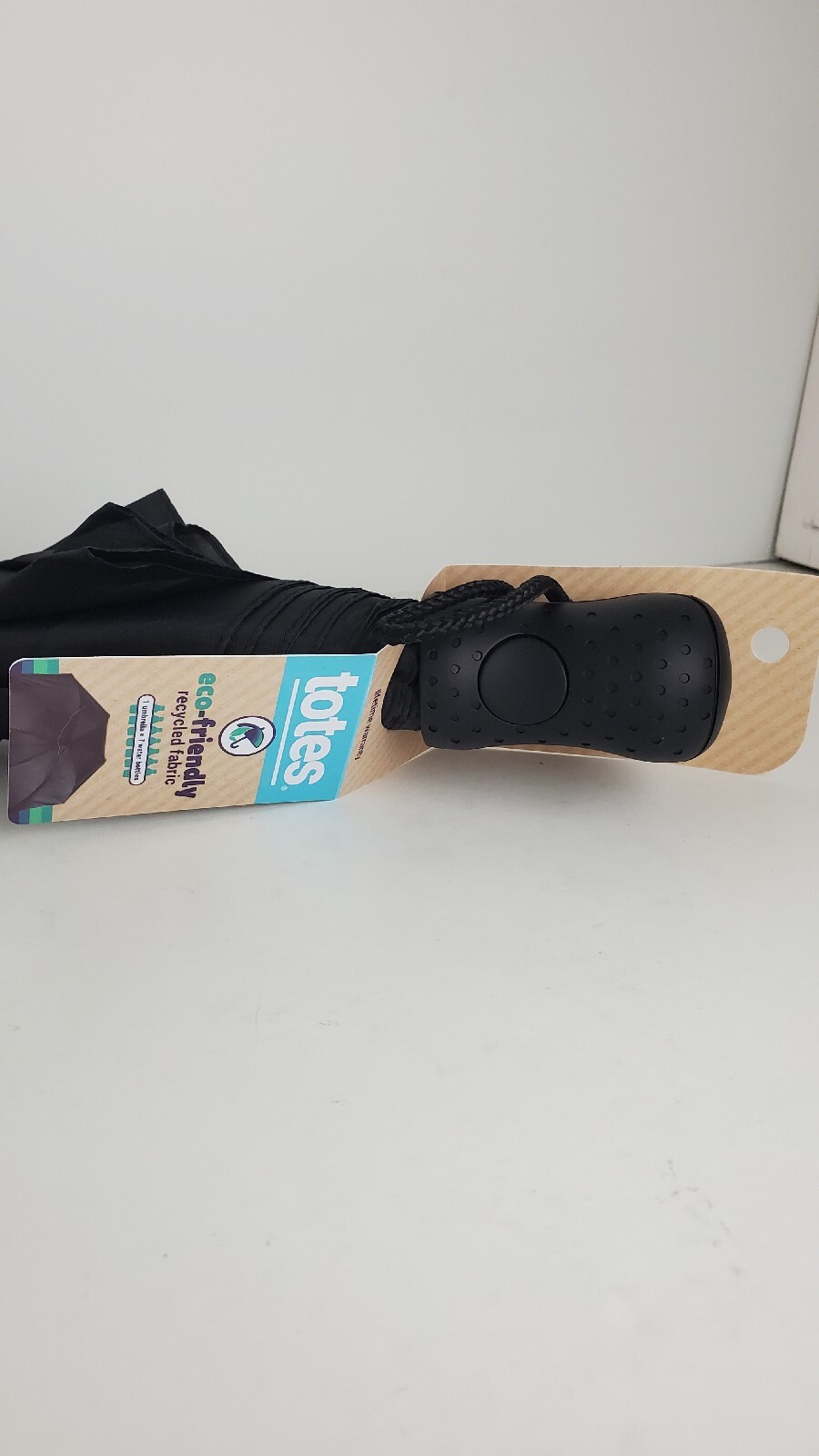 Totes Recycled Canopy Auto Open Umbrella - New - Free Ship