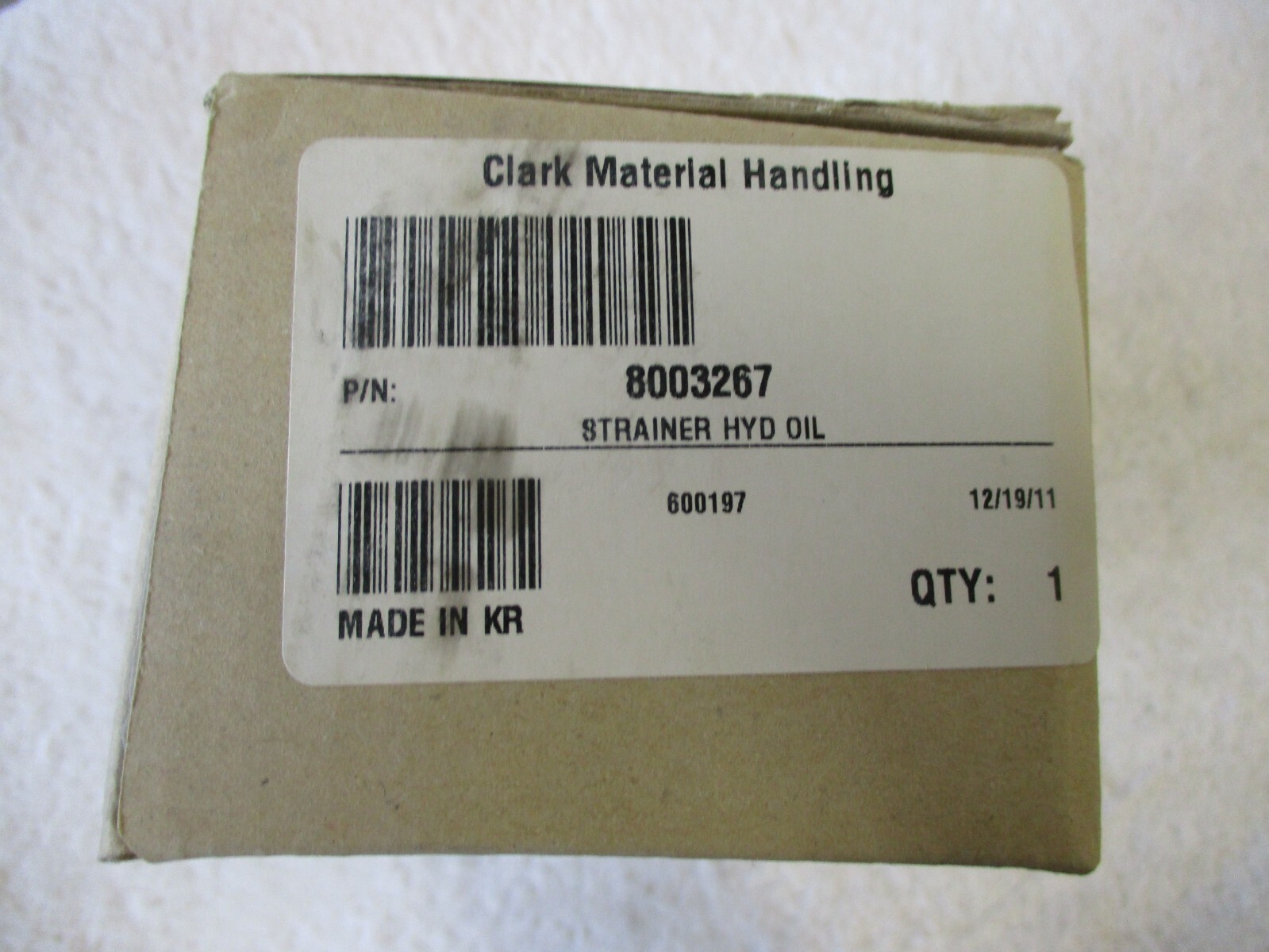 NIB CLARK Strainer Hydraulic Screen Suction 8003267