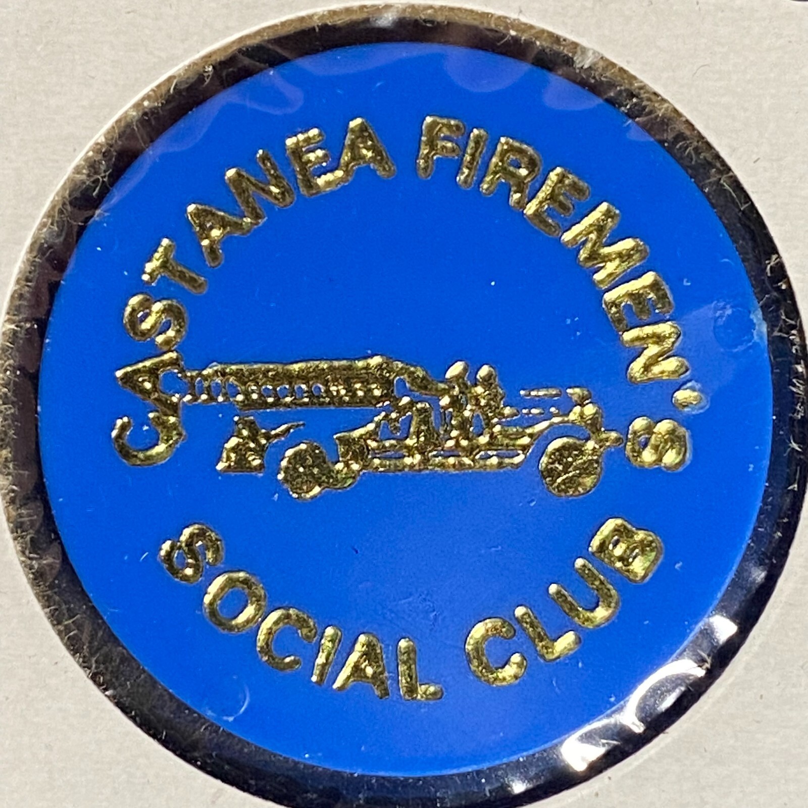 Castanea, PA Castanea Firemen's Social Club Plastic Token G/F One Whiskey