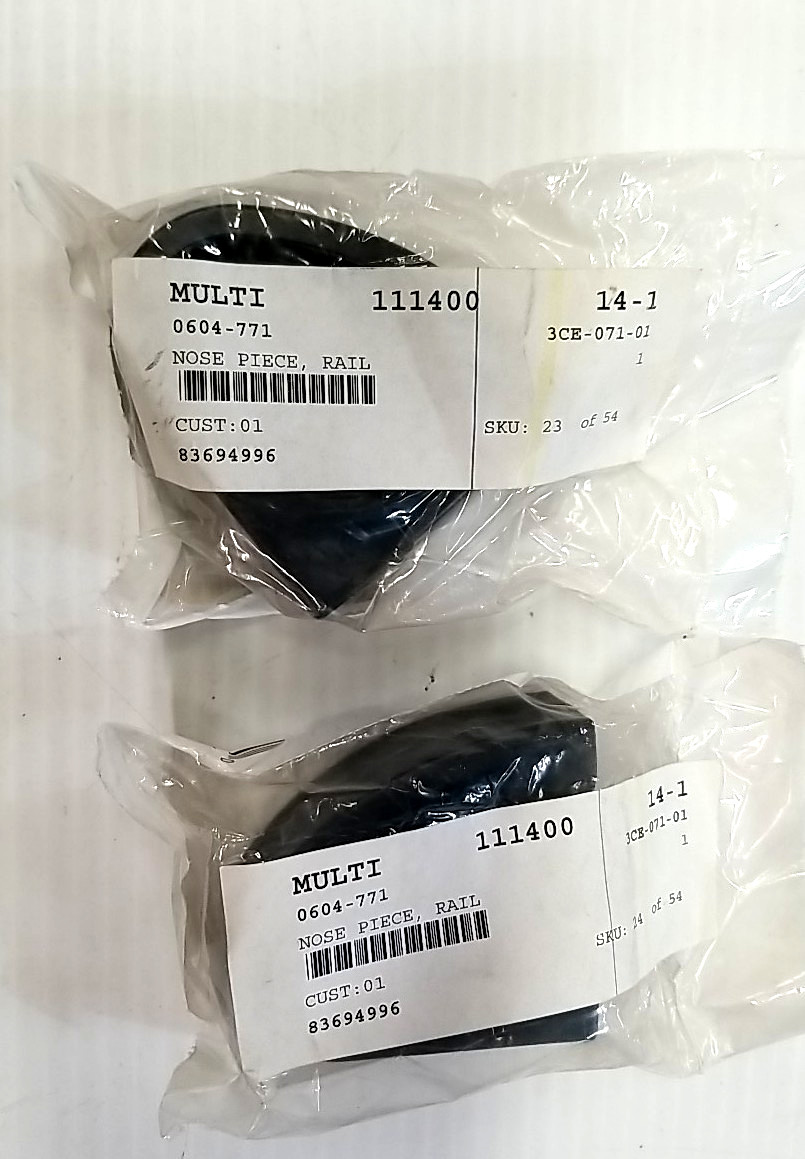 NEW OEM PAIR OF ARCTIC CAT  RAIL NOSE PIECES  0604-771  ARTIC