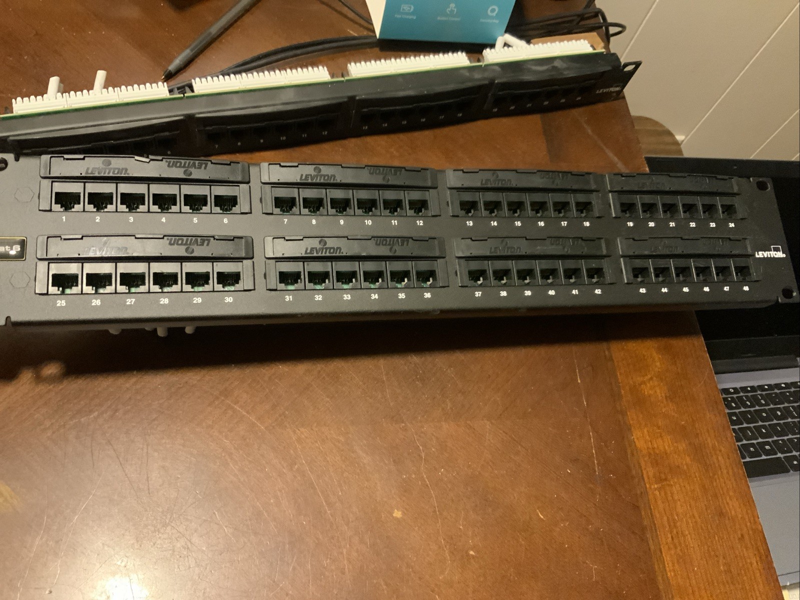 Leviton 69586-U48 - CAT 6 Universal Patch Panel - 48 Port Plus 24 Port + Quick