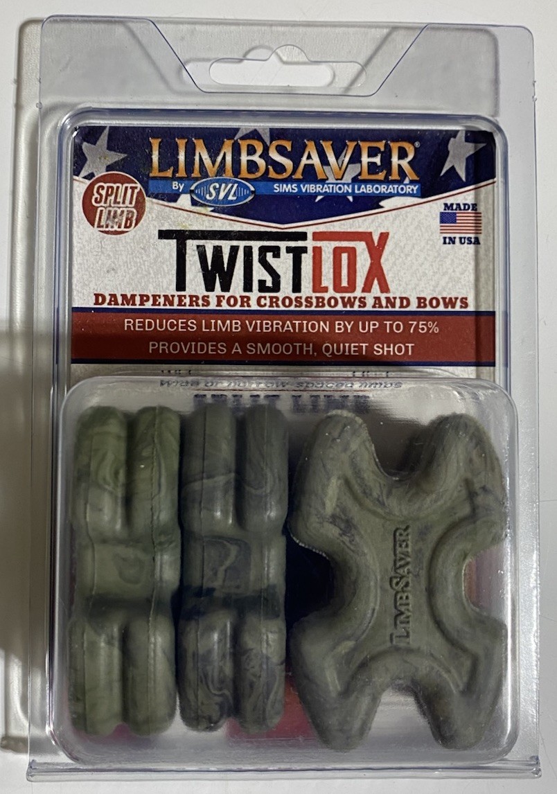 Limb Saver Twist-Lox Camo Dampeners 4 Pack - for Bows & Crossbows Bowhunting