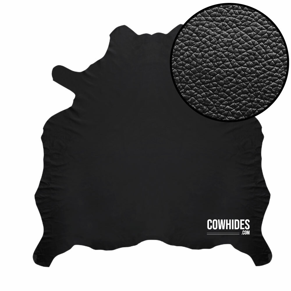 SALE! WHOLE BLACK LEATHER HIDE AUTOMOTIVE NAPPA PEBBLE UPHOLSTERY SEAT COW FULL