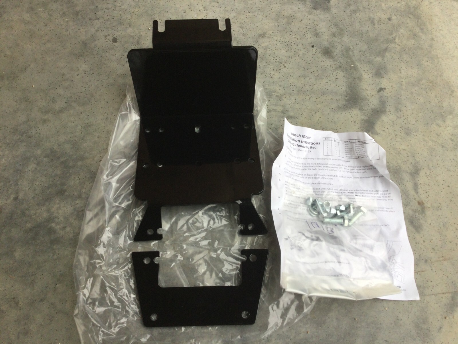 2009-13 HONDA BIG RED WINCH MOUNT 1613F S043
