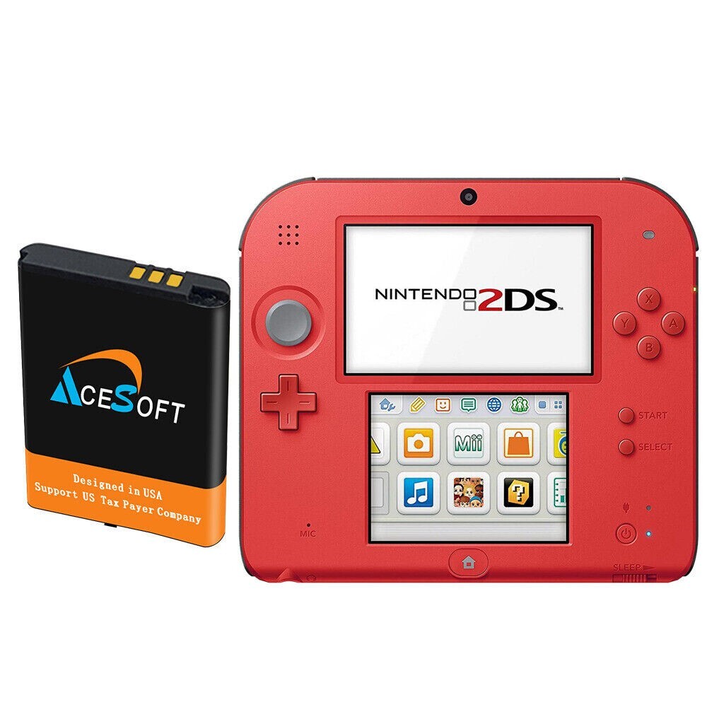 Large Capacity AceSoft 1500mAh Battery f Nintendo 2DS FTR-001 Video Game Console