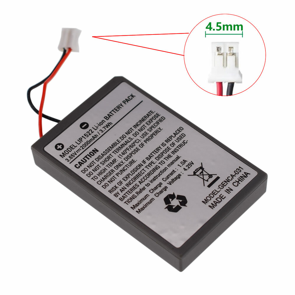 2X Replacement Battery For Sony Playstation 4 PS4 Wireless Controller - LIP1522