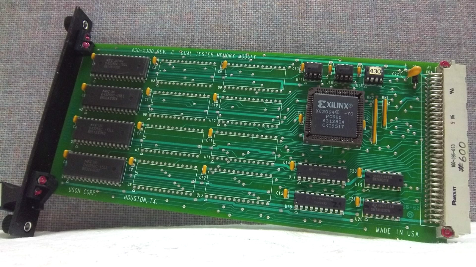 USON DUAL TESTER MEMORY MODULE 430-X300 REV. C USED 430X300 REVC