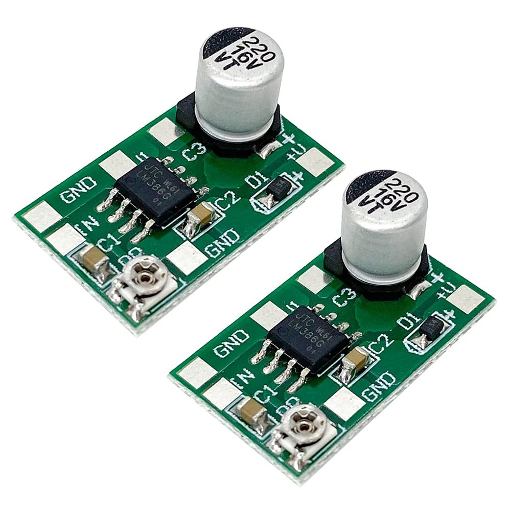 LM386 Mini Audio Power Amplifier Board, 2PCS