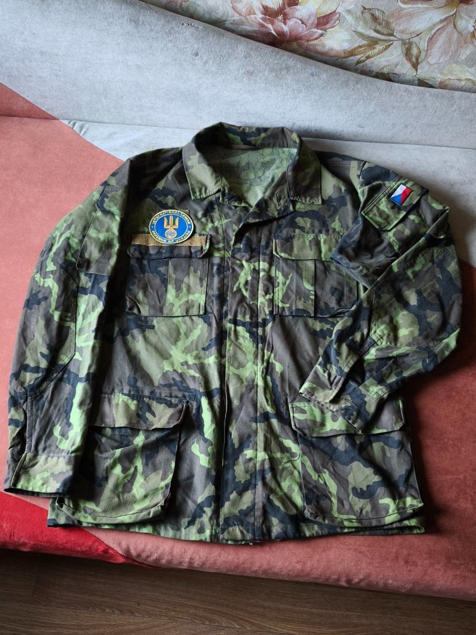 Genuine Czech Army Vz95 Woodland Size L Jacket Combat Issued Ukraine Collectible