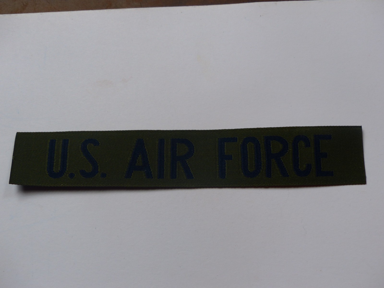 Unused Vintage USAF U.S. Air Force 1" X 6 1/4" Uniform Strip US Military Patch