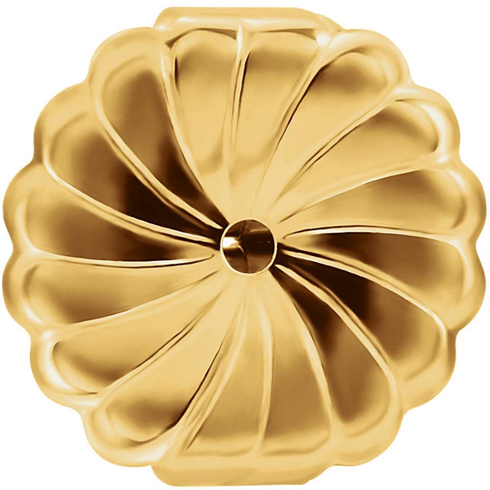 14K Yellow Gold Filled Jumbo Extra Large 9.4mm Friction Butterfly Push Back f...