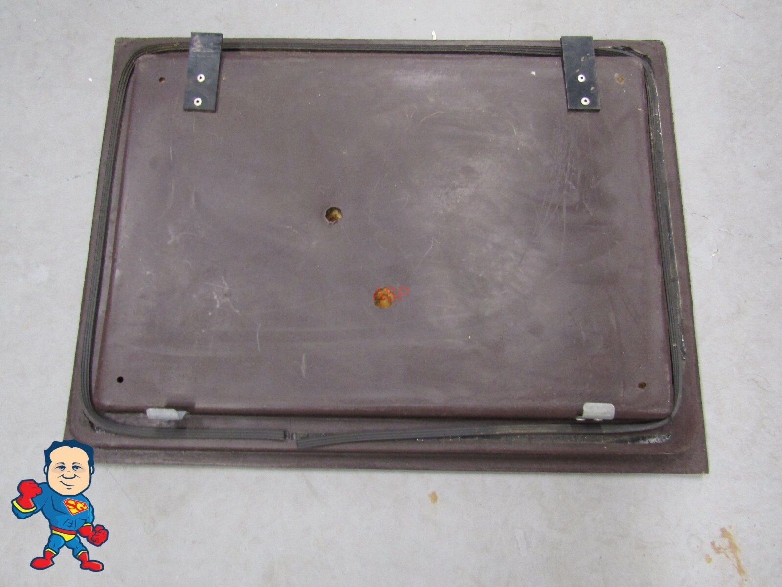 Strong Brand Spa Hot Tub Old Style Side Panel Door Burgandy Used