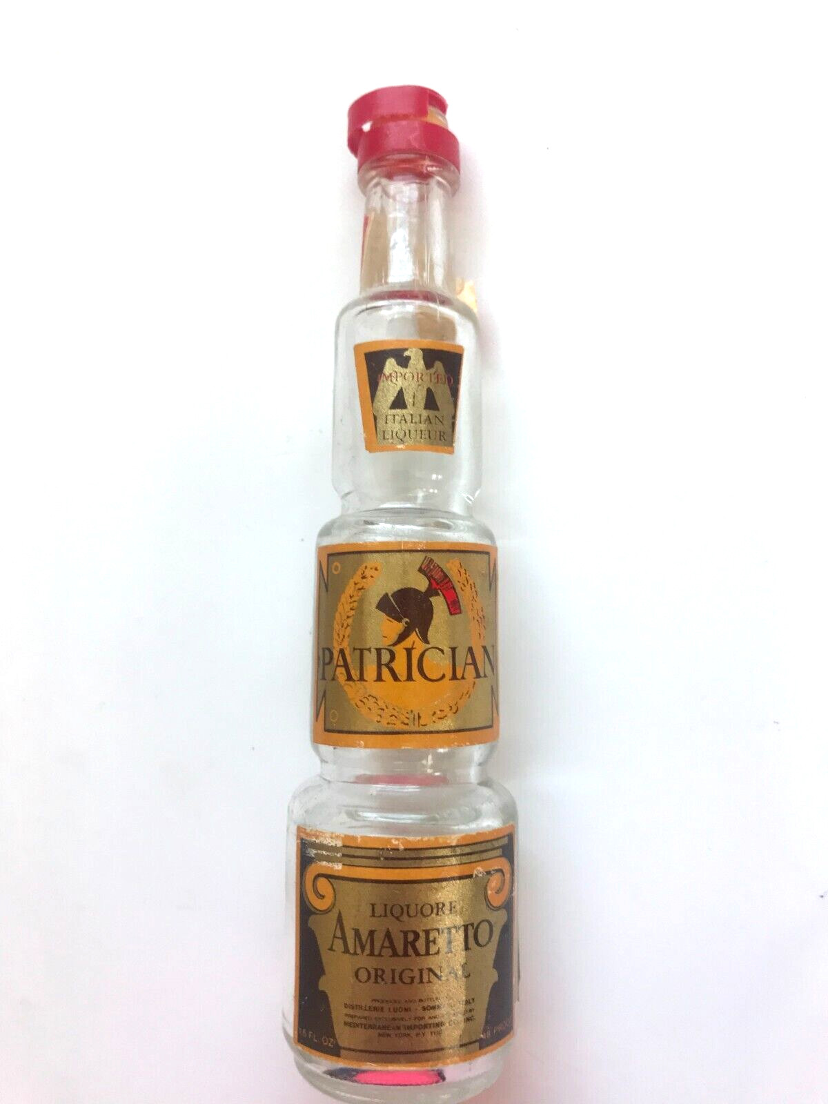 PATRICIAN AMARETTO LIQUEUR MINI BOTTLE EMPTY TO COMPLY WITH EBAY RULES