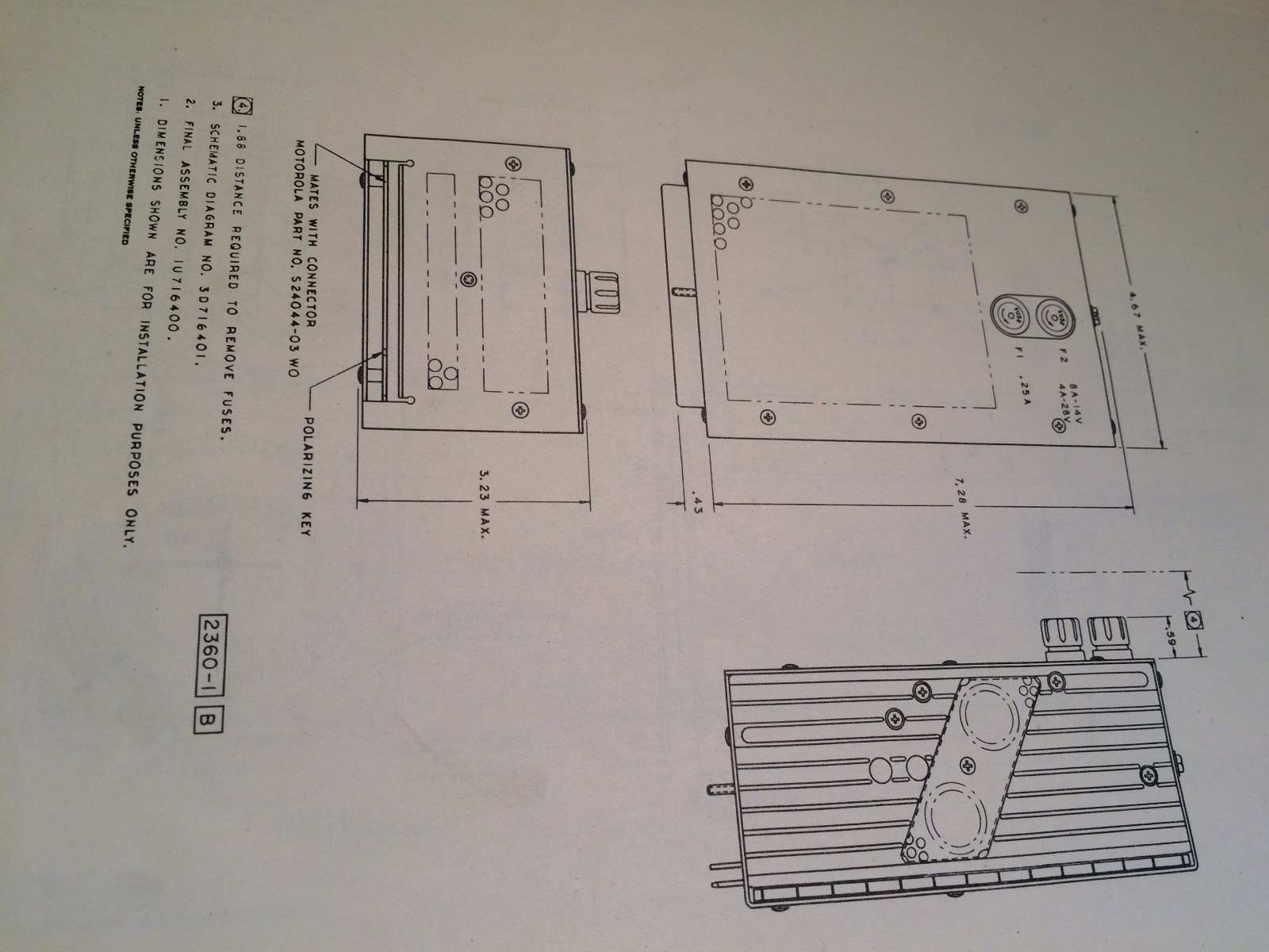 Motorola M-135 Nav Com Install Manual