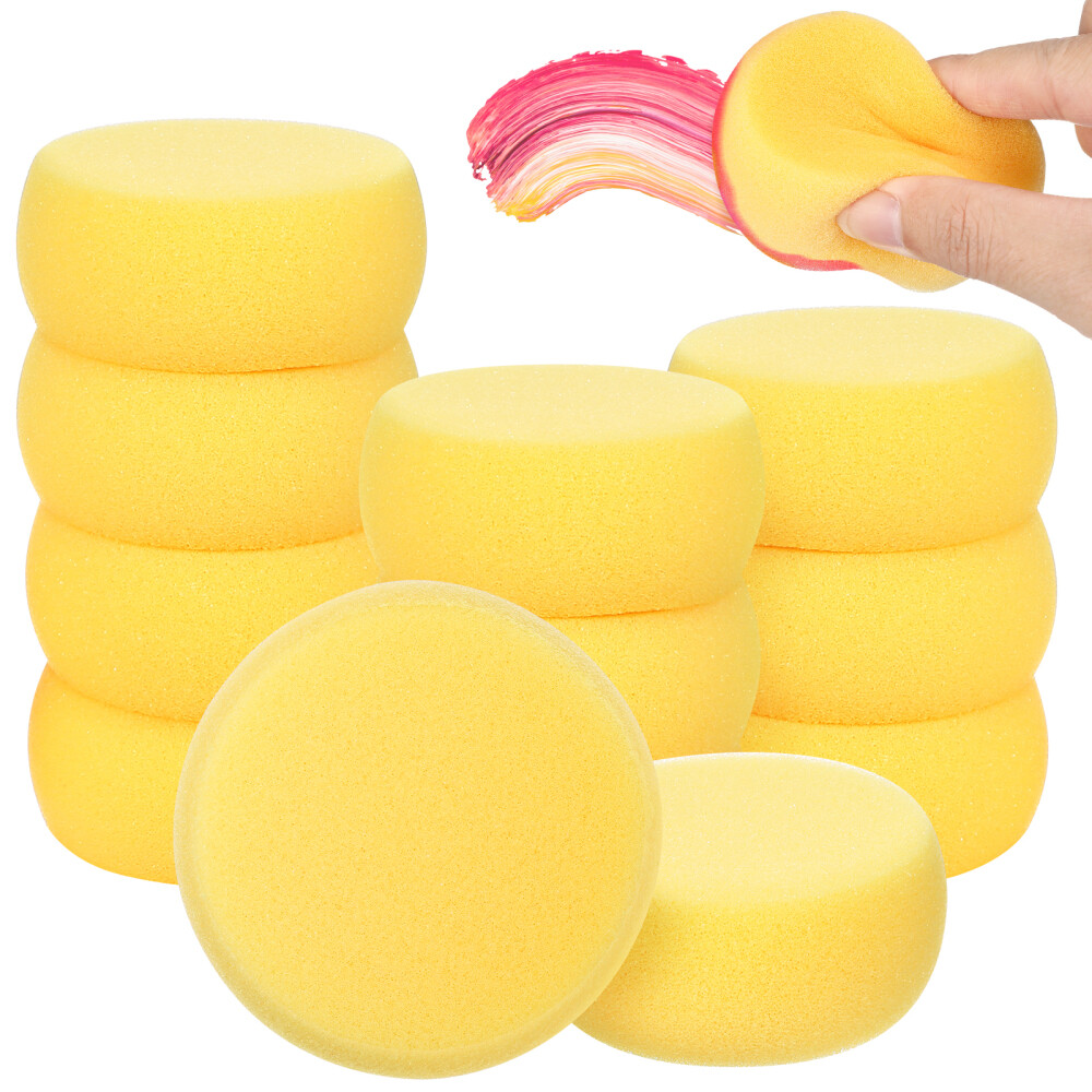 12pcs Watercolor Artist Sponges for Painting Crafts Pottery Sponge Round Bath
